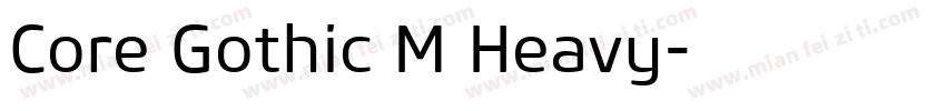 Core Gothic M Heavy字体转换